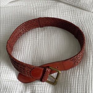 Vintage Ralph Lauren Woven Leather Belt